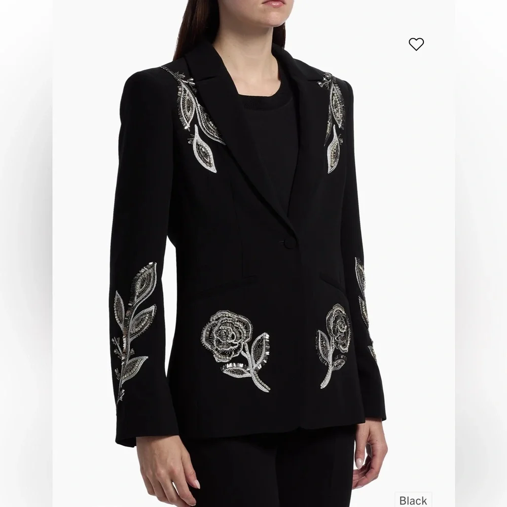 Cinq a Sept Karlie Beaded Paisley Blazer - Picture 3 of 8